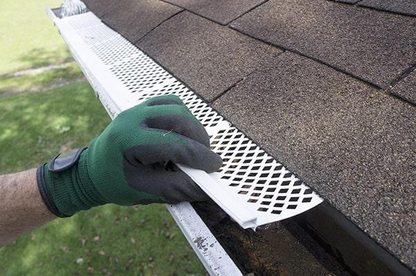 gutter guards help maintain the cleanliness and sleek appearance of gutters, enhancing the overall exterior aesthetics of the home